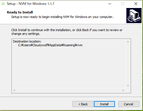 install nvm windows