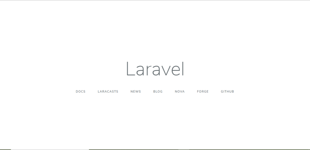 Laravel Welcomeページ