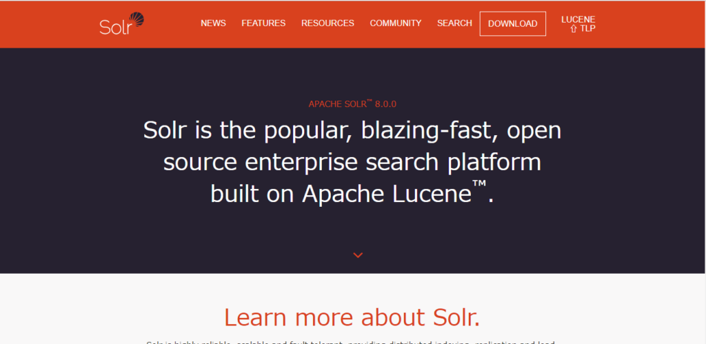 Solrの公式サイト